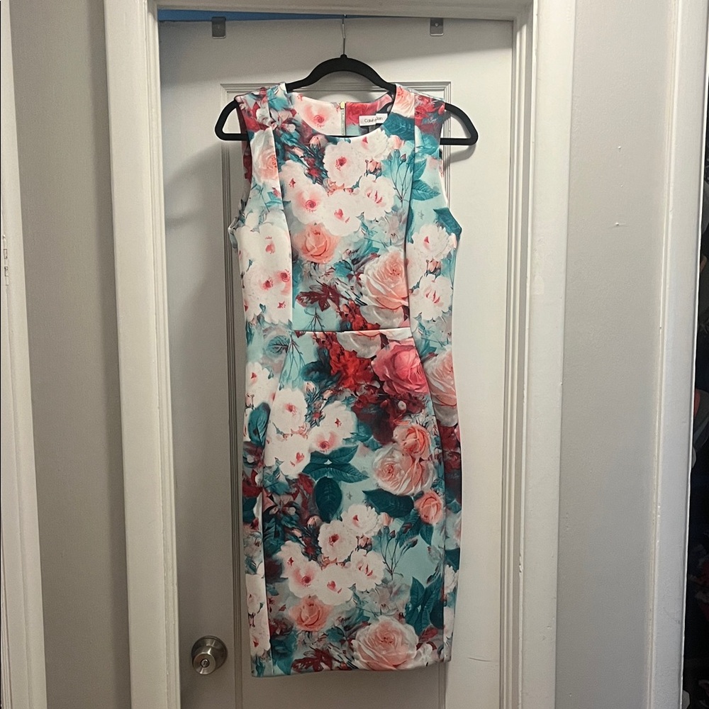 Calvin Klein Floral Midi Dress